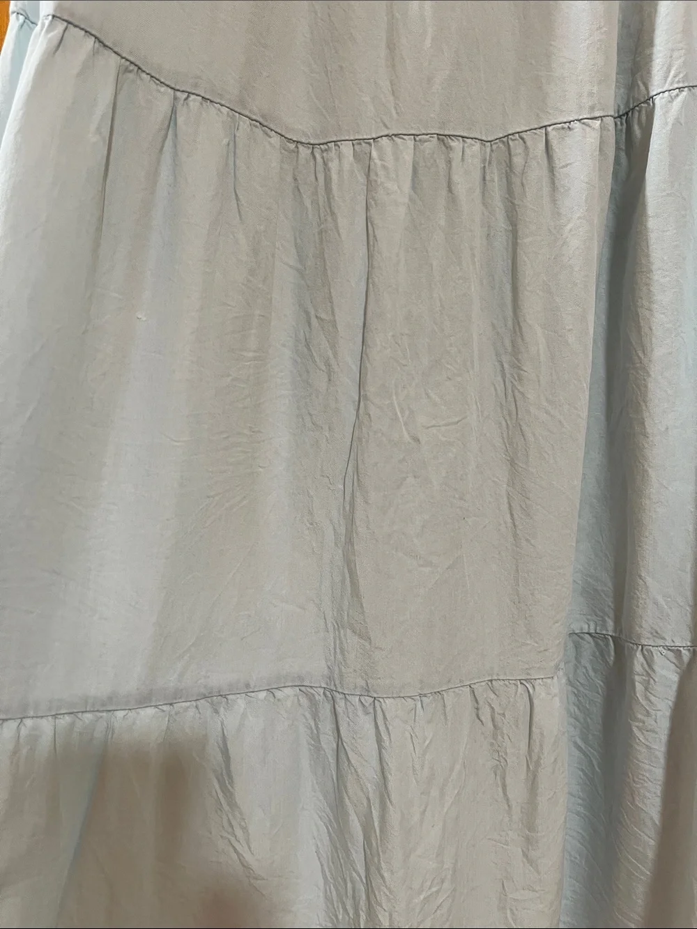 Elan Pale Blue Tiered Maxi Skirt Long Beach Cover Up Euro Vacation Summer Size M